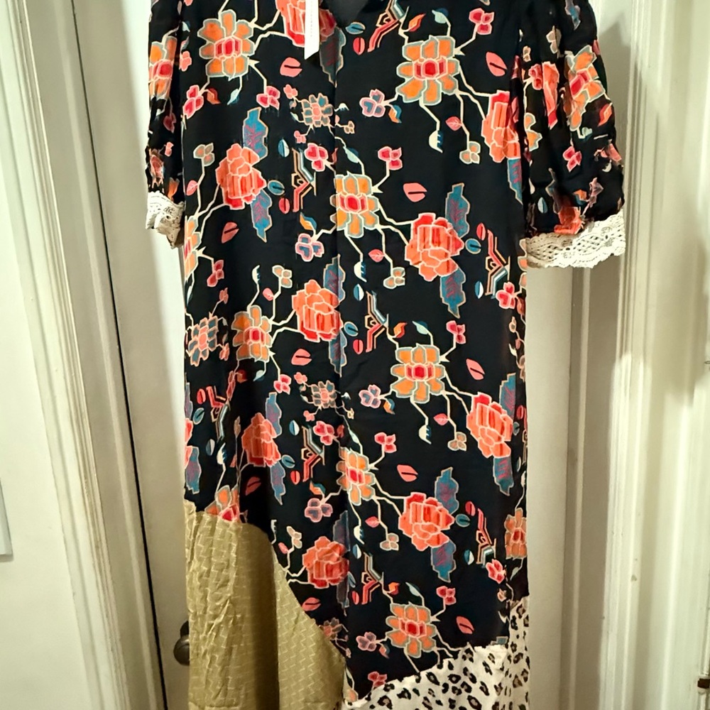 NWT Anthropologie Soniya Maxi Dress by Verb by Pallavi Singhee floral Large - Picture 4 of 5